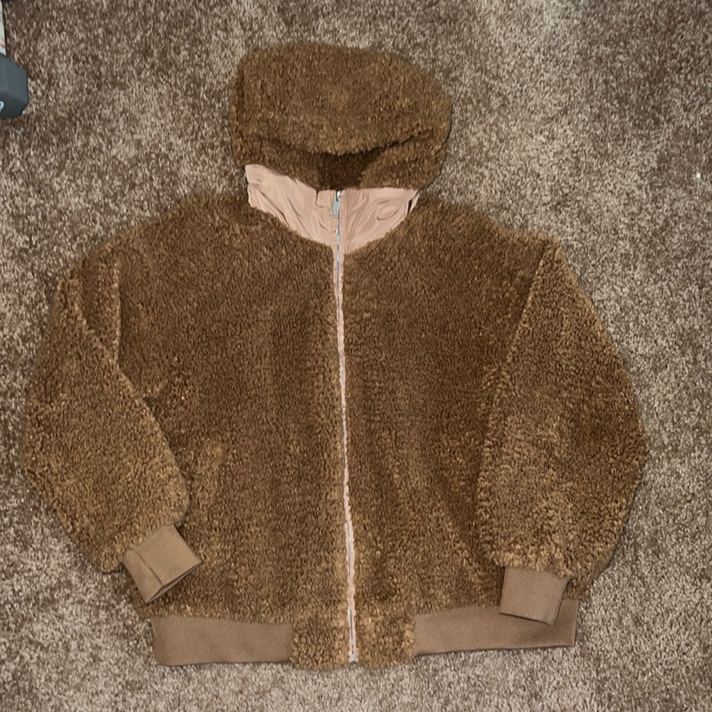 Sherpa hooded jacket